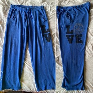 PINK Victoria’s Secret Loungewear Sweatpants Blue Medium GUC